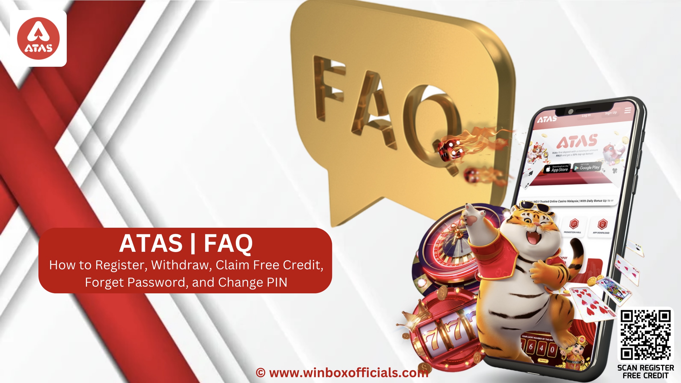 ATAS | ATAS Reset Password Banner | ATAS FAQ | Change PIN
